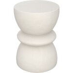 Rendez - vous d�co - table d'appoint ronde en b�ton blanc d35 cm - maupiti