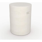 Table d'appoint ronde en b�ton blanc d35 cm - santorini