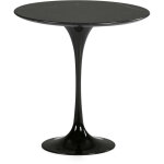 Table d'appoint ronde marbre et fibre de verre noir ravies Table d'appoint ronde marbre et fibre de verre noir ravies
