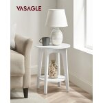 Table d'appoint salon, avec �tag�re du bas, pour petits espaces, avec �tag�re du bas, style moderne, ...