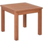 Table d'appoint tucson en bois d'eucalyptus - 44 x 44 cm - table de jardin en bois massif fsc huil� - ...