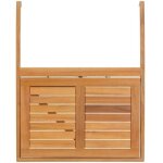 Table de balcon suspendue lilou - bois d'acacia fsc - pliable - 60x44x80 cm