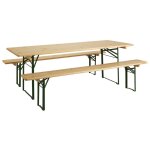 Table et bancs pliants brasseurs Table et bancs pliants brasseurs