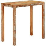 Table de bar 112x55x108 cm bois massif de r�cup�ration vidaxl