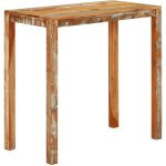 Table de bar 112x55x108 cm bois massif de rcupration vidaxl