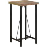 Table de bar 55x55x107 cm bois massif de r�cup�ration et fer vidaxl