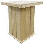 Vidaxl - table de bar 75x75x110 cm pin impr�gn�