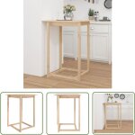 Table de bar 80x80x110 cm bois massif de pin - table basse - table de bar - table bistro - meuble en ...