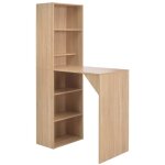 Table de bar avec armoire biblioth�que en bois table moderne diff�rentes couleurs couleur : ch�ne