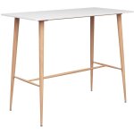 Table de bar blanc 120x60x105 cm vidaxl