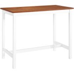 Table de bar bois massif 108x60x91 cm vidaxl