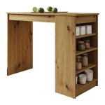 Mobilier1 - table de bar comfivo 259, ch�ne artisan, 102x50x115cm, stratifi�