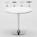 Table de bar cuisine et salon intrieur pied en acier 70x70 bistrot