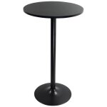 Table de bar ronde 60cm table de bistrot table de bar table d'appoint - noir 106cm h - kktoner Table de bar ronde 60cm table de bistrot table de bar table d'appoint - noir 106cm h - kktoner