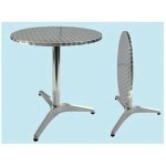 Table ronde �60 cm dans la barre et pub de l'aluminium ext�rieur avec une sauvegarde de plan inclinable ...