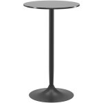 Table de bar ronde style contemporain dim. 60l x 60l x 102h cm noir Table de bar ronde style contemporain dim. 60l x 60l x 102h cm noir