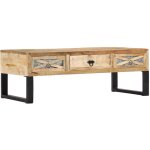 Vidaxl - table basse 110x50x38 cm bois de manguier massif