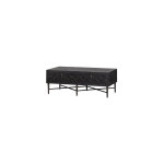 M&s - table basse 2 abattants 120x60x46 cm en pin noir et métal - tobias M&s - table basse 2 abattants 120x60x46 cm en pin noir et métal - tobias