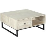 Table basse ajay manguier 90x90cm - atmosphera créateur d'intérieur Table basse ajay manguier 90x90cm - atmosphera créateur d'intérieur