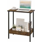 Woltu - table basse, table d'appoint, petite table industrielle, m�tal et bois artificiel, 50x55x25cm, ...