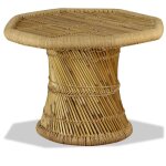 Table basse bambou octogonale 60 x 60 x 45 cm vidaxl