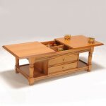 Le quai des affaires - table basse - bar / chêne / 120x60x47 cm Le quai des affaires - table basse - bar / chêne / 120x60x47 cm