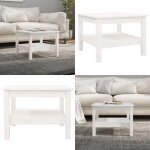 Table basse blanc 55x55x40 cm bois massif de pin - table basse blanche - meuble salle séjour - table ... Table basse blanc 55x55x40 cm bois massif de pin - table basse blanche - meuble salle séjour - table ...