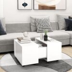 Vidaxl - table basse blanc 60x60x38 cm bois d'ingénierie Vidaxl - table basse blanc 60x60x38 cm bois d'ingénierie