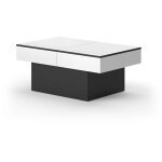 Vicco - table basse boto, noir, 95 x 58 cm extensible