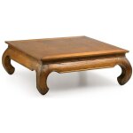 Table basse carr�e en bois massif de mindy kastar 100cm
