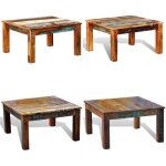 Vidaxl - table basse carrée bois de récupération - table basse - table d'appoint - meubles anciens - ... Vidaxl - table basse carrée bois de récupération - table basse - table d'appoint - meubles anciens - ...