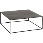 Les tendances - table basse carrée en métal noir 80x80 cm Les tendances - table basse carrée en métal noir 80x80 cm