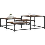 Vidaxl - table basse chêne marron 107x107x40 cm bois d'ingénierie Vidaxl - table basse chêne marron 107x107x40 cm bois d'ingénierie