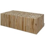 Maison chic - table basse contemporain - bout de canapé table café - teck véritable 90x50x30 cm chic ... Maison chic - table basse contemporain - bout de canapé table café - teck véritable 90x50x30 cm chic ...