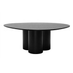 Miliboo - table basse design bois noir l100 cm hollen Miliboo - table basse design bois noir l100 cm hollen