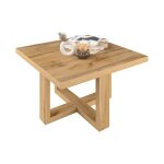 Meublorama - table basse design forme carre collection coxi coloris chne.