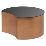 Paris prix - table basse design 'sela' 63cm cuivre & noir Paris prix - table basse design 'sela' 63cm cuivre & noir