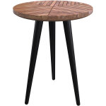 Table basse ronde en bois d'acacia d40 cm - ella