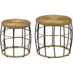 Outsunny - tables basses gigognes de jardin style cosy chic lot de 2 tables basses encastrables résine ... Outsunny - tables basses gigognes de jardin style cosy chic lot de 2 tables basses encastrables résine ...