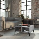 Soekavia - the living store table basse gris béton 60x60x30 cm bois d'ingénierie - table basse - table ... Soekavia - the living store table basse gris béton 60x60x30 cm bois d'ingénierie - table basse - table ...