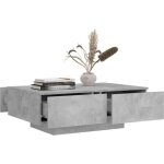 Table basse gris béton 90x60x31 Table basse gris béton 90x60x31