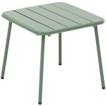 Hesperide - table basse de jardin carrée phuket vert olive en acier traité en époxy - hespéride Hesperide - table basse de jardin carrée phuket vert olive en acier traité en époxy - hespéride