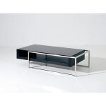 Habitat et jardin - table basse 'julie' - 130 x 63. 8 x 33. 7 cm - noir