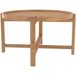 Table basse ronde en bois de teck recyclé d70 cm - kouma Table basse ronde en bois de teck recyclé d70 cm - kouma
