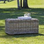Table basse rectangulaire en kubu naturel