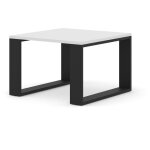 Table basse luca 60x60 cm blanc mat