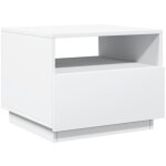 Vidaxl - table basse avec lumi�res led blanc 50x49x40 cm