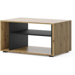 Bim furniture - table basse mobile support ordinateur portable auris 87x55x45cm chêne noir mat Bim furniture - table basse mobile support ordinateur portable auris 87x55x45cm chêne noir mat