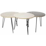 The home deco factory - table basse modulable x3 noir