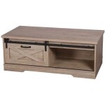 Urban living - table basse new york 1 porte coulissante